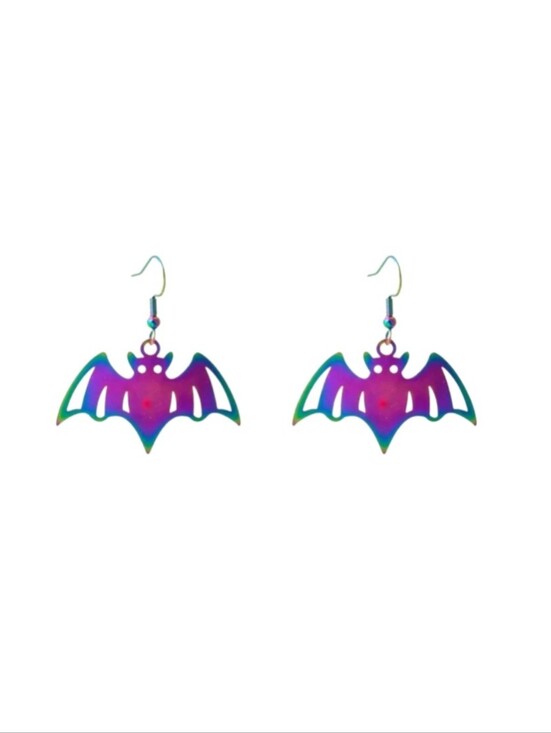 Jewelry - Halloween Bat Dangle Earrings
